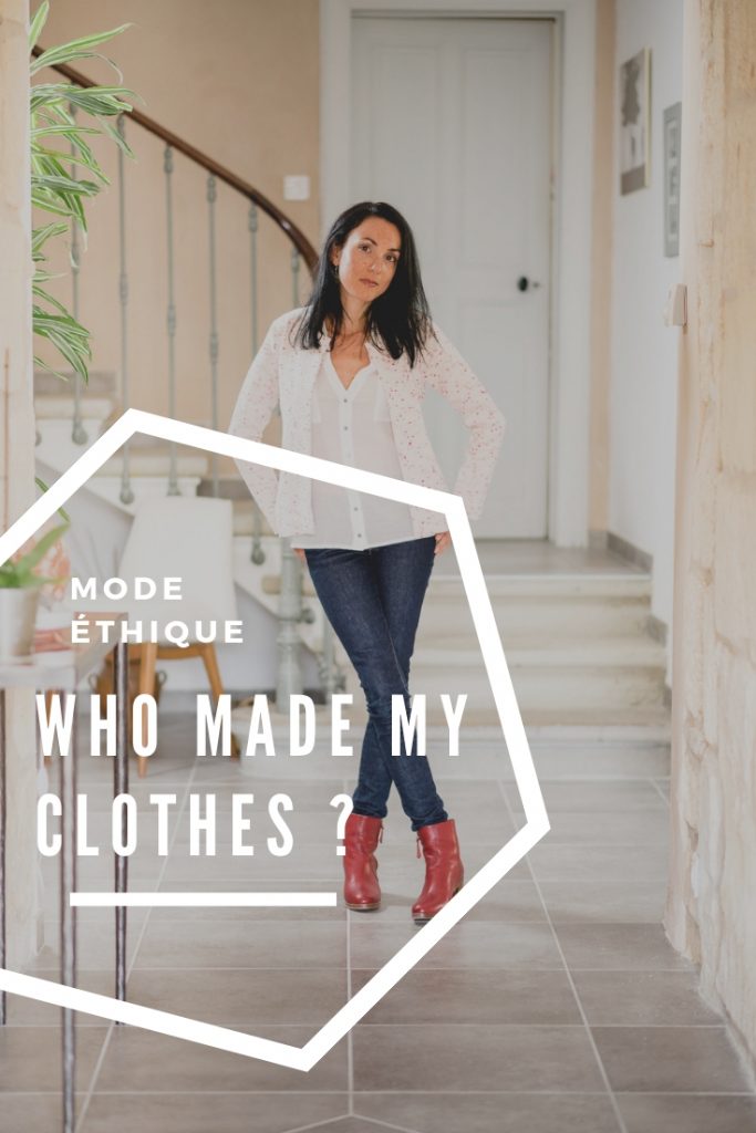 Who made my clothes ? Look éco responsable pour la Fashion Revolution. Atode marque de mode femme made in France. Atelier Tuffery jeans made in France. Mademoiselle Coccinelle blogueuse mode éthique. 