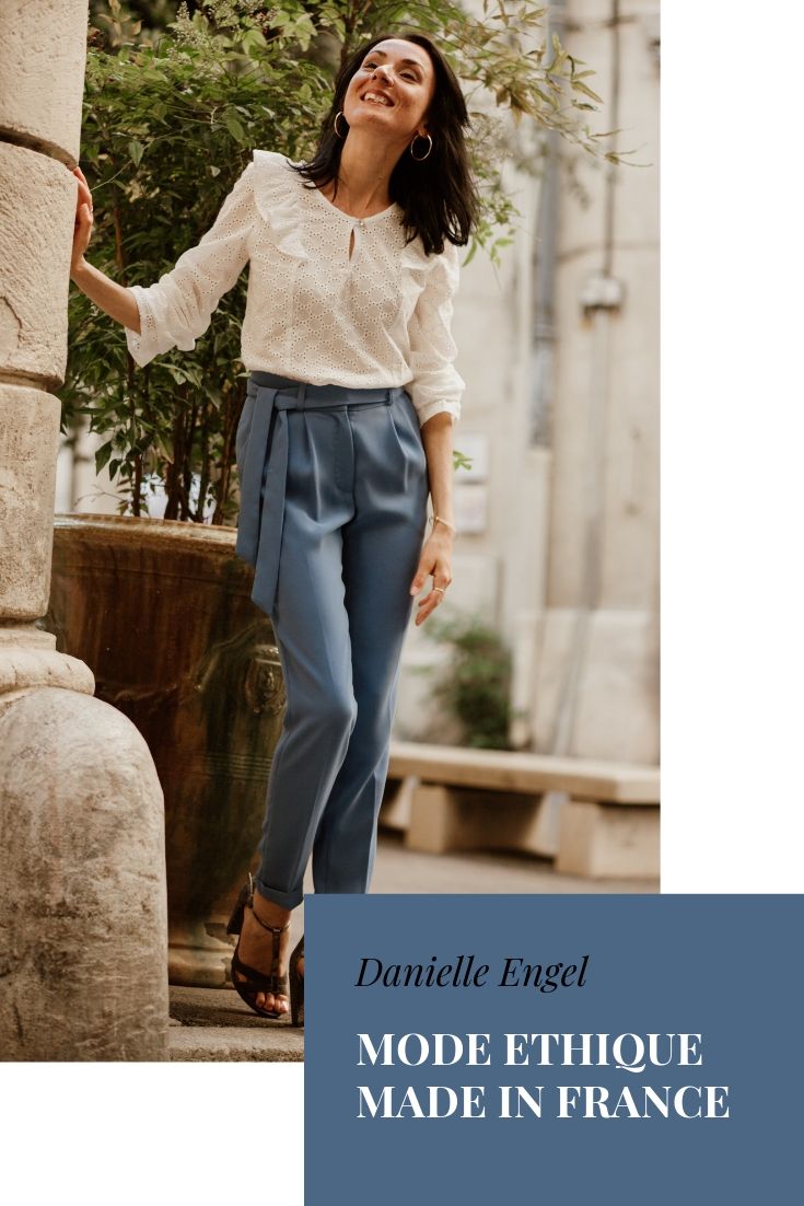 Vêtements made in France Danielle Engel, marque de mode éthique à Montpellier, présentés par Mademoiselle Coccinelle, blogueuse mode responsable