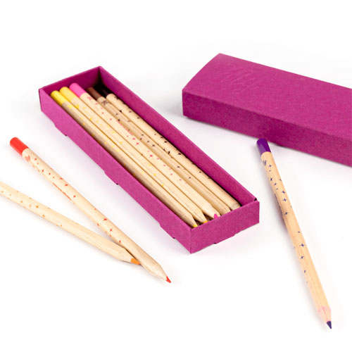 La boîte de 12 crayons de couleur