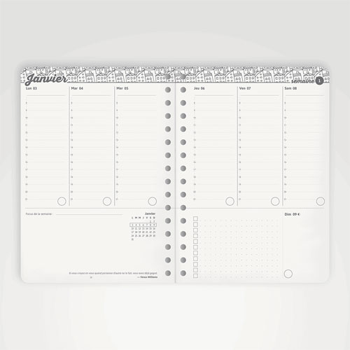 My 2023 – Agenda 2023 semainier – Version A5 spirale